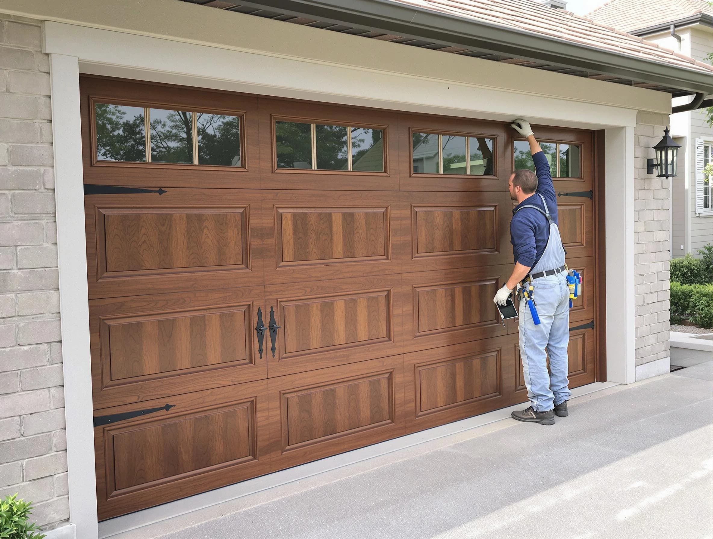 Custom garage door showcase by Short Pump Garage Door Repair in Short Pump