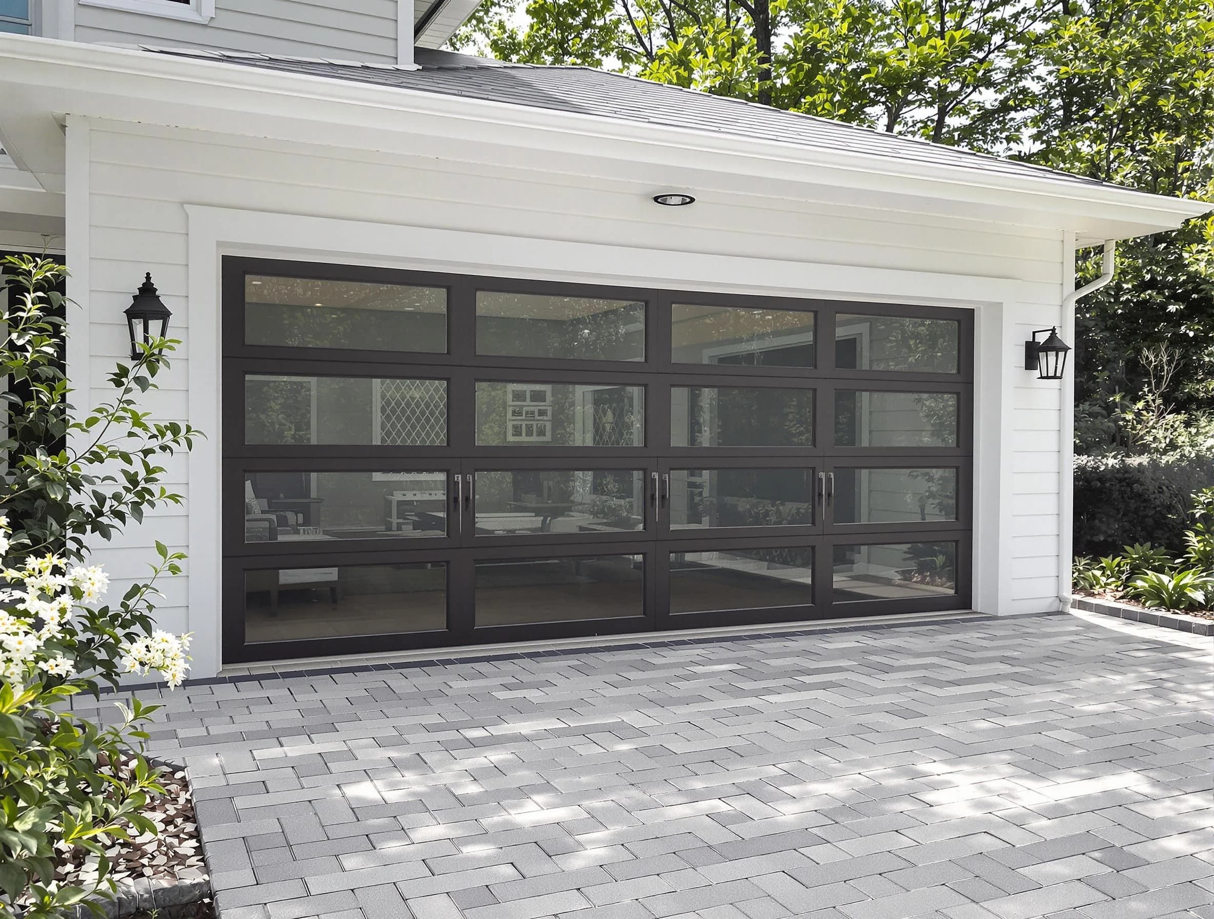 Short Pump Garage Door Repair design specialist presenting custom garage door options to Short Pump homeowner