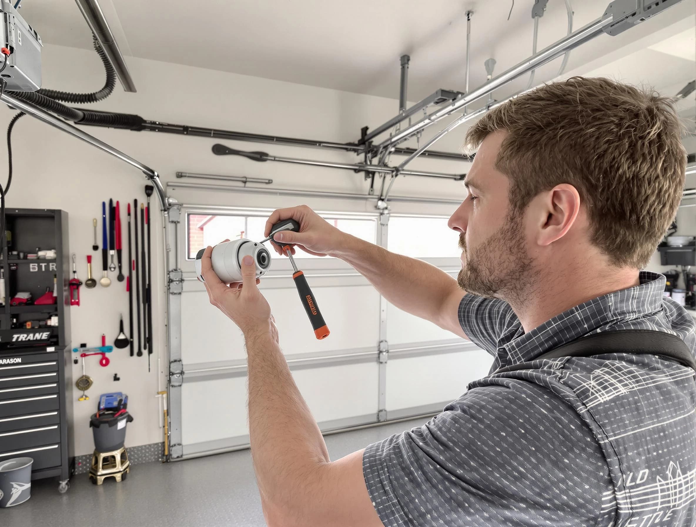 Garage door opener repair service by Short Pump Garage Door Repair in Short Pump