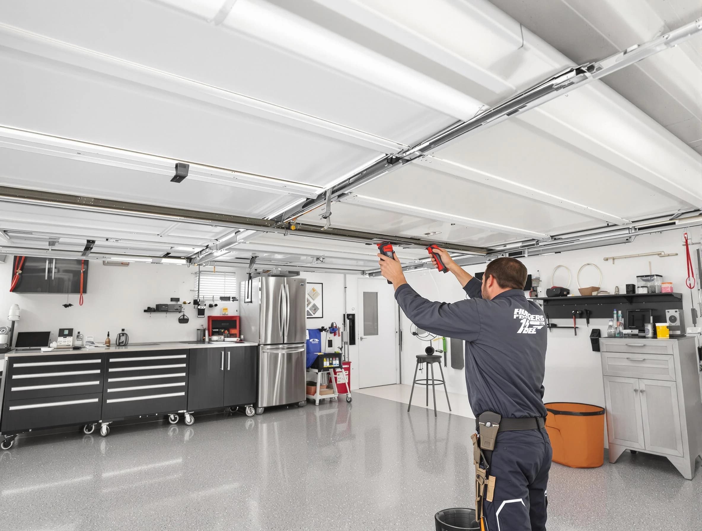 Overhead garage door repair service by Short Pump Garage Door Repair in Short Pump