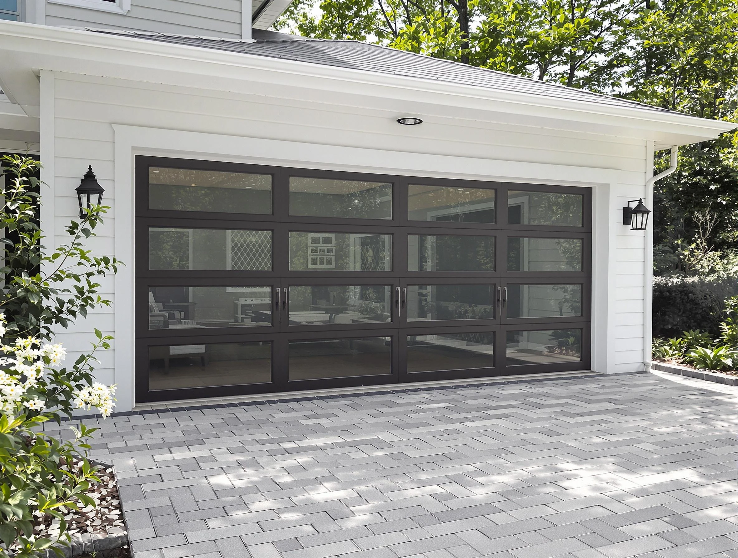 Short Pump Garage Door Repair design specialist presenting custom garage door options to Short Pump homeowner