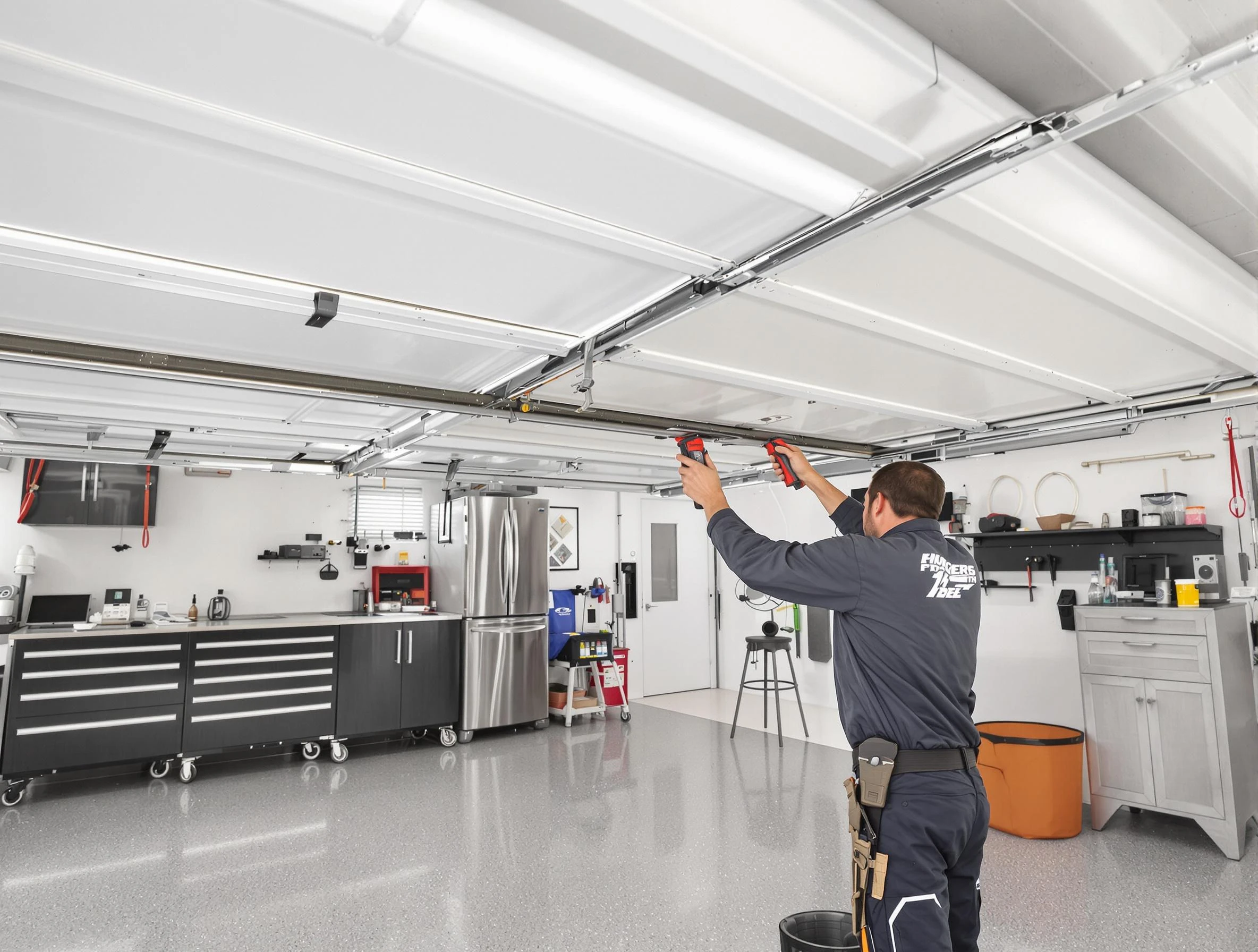 Overhead garage door repair service by Short Pump Garage Door Repair in Short Pump